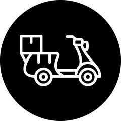 Vector Design Delivery Scooter Icon Style