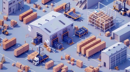 Interconnected Warehouses Across Different Continents