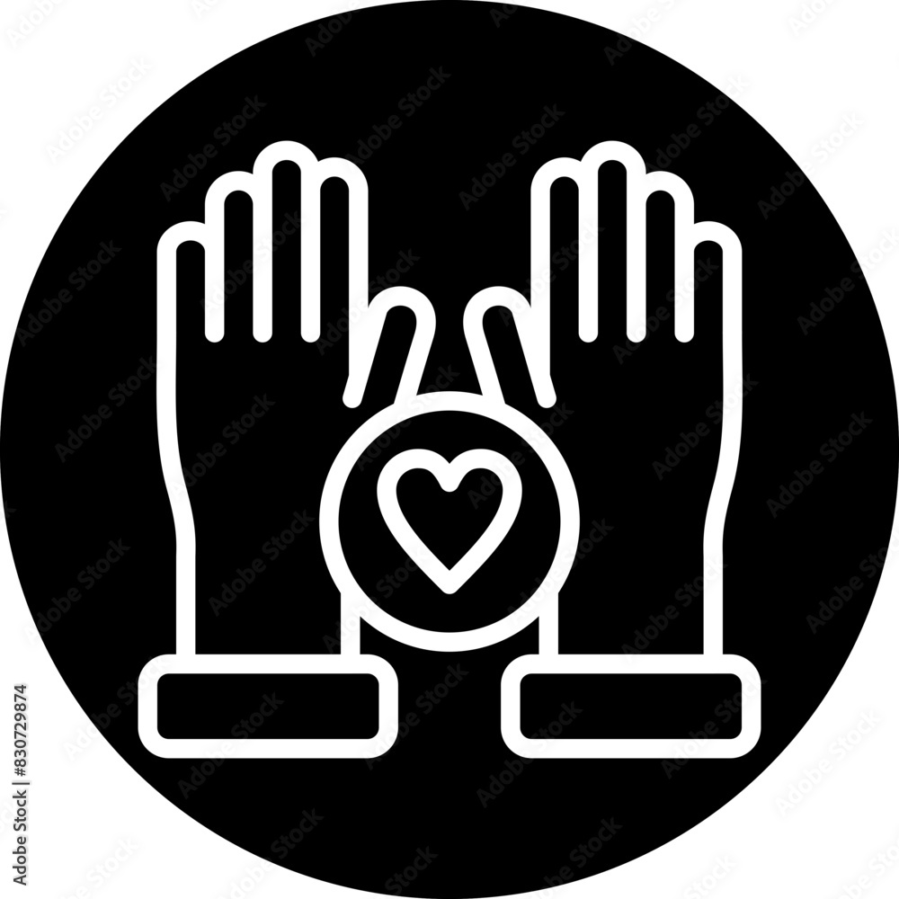 Sticker Vector Design Hands Up Icon Style