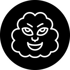 Vector Design Wind Face Icon Style