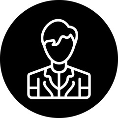 Vector Design Model Male Icon Style
