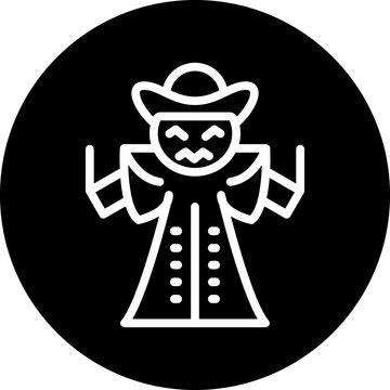 recommend clip art: Vector Design Scarecrow Icon Style