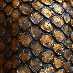 Gleaming Leather Texture Close-up