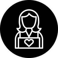 Vector Design Child Caretaker Icon Style