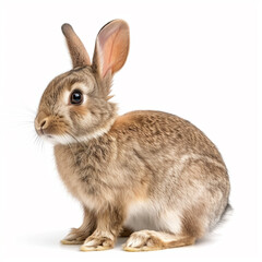 Obraz premium Rabbit on white background