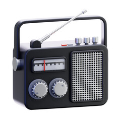 radio 3D Illustration