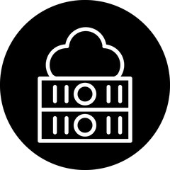 Vector Design Cloud Storage Icon Style