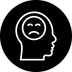 Vector Design Depression Icon Style