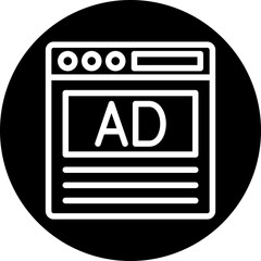 Banner Advertising Icon Style