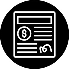 Investment Agreement Icon Style