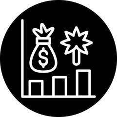 Marijuana Stocks Icon Style