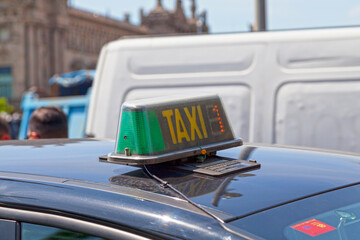 Taxi sign from Barcelona