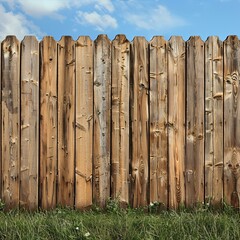 Aged Wooden Fence in a Pastoral Setting