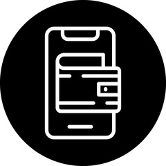 Mobile Wallet Icon Style