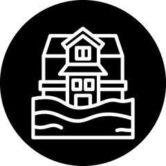 Desert House Icon Style