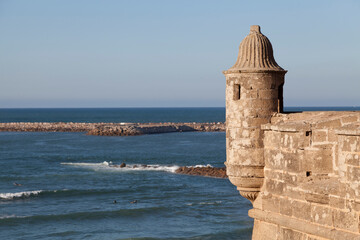 Turret on the outer wall of the Kasbah of the Udayas in Rabat