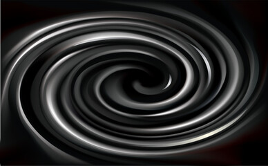Vector black backdrop of swirling texture