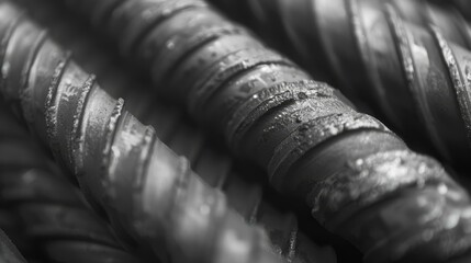 The textured rebar rods