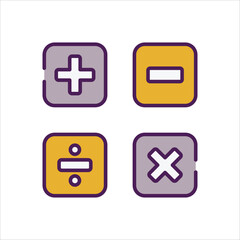 Elementary Maths vector icon