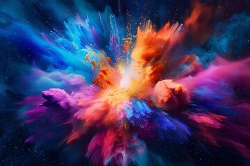 Vibrant Cosmic Abstraction
