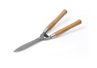 Hedge shears isolated on white background