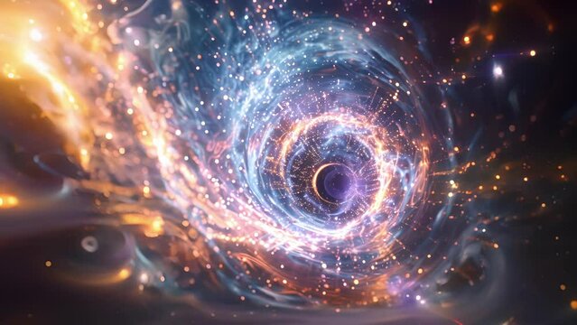A mesmerizing visual of the Higgs field in action as it activates and gives mass to previously weightless particles.