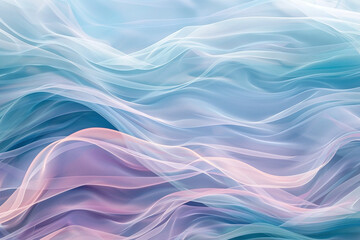 Dreamy Abstract Waves in Soft Pastel Colors
