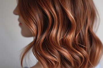 Naklejka premium Layered Brunette Haircut: A Fashionable and Stylish Look
