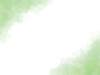 Obraz premium 水彩テクスチャの背景素材 グリーン