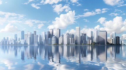 Fototapeta premium modern city skyline