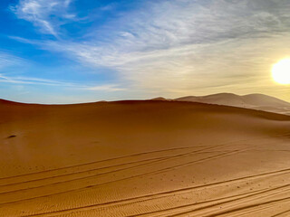 Majestätische Sanddünen in der Sahara