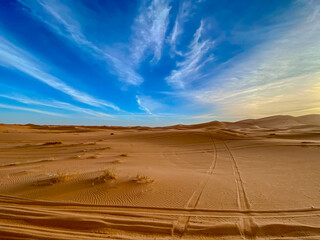 Majestätische Sanddünen in der Sahara