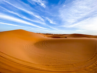 Majestätische Sanddünen in der Sahara