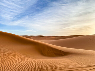 Majestätische Sanddünen in der Sahara