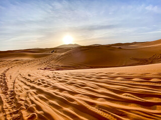 Majestätische Sanddünen in der Sahara