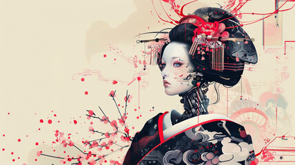 Japanese Geisha Robot