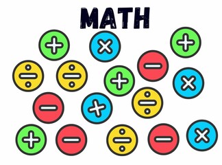 Set of Maths Symbols 