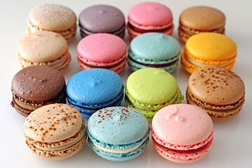 Obraz premium Colorful French Macarons
