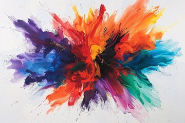 Colorful Abstract Expressionism Painting