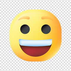 Happy emoticon vector icon design in eps 10