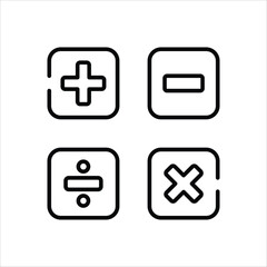 Elementary Maths vector icon
