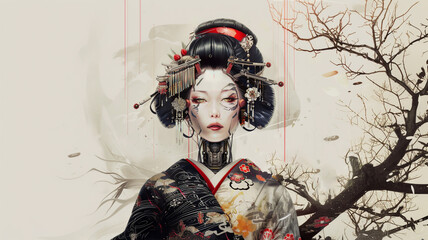 Japanese Geisha Robot