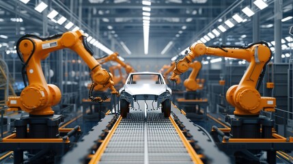 Assembly of the Car in the Automotive Industry