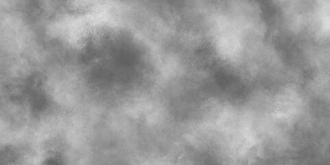 grunge stained smoke on black background, grainy and grunge Smoke Overlays background, sky with black and white cloud textured for any creative design, cover and template design.	