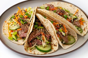 Teriyaki Sirloin Tacos with Fresh Asian Slaw
