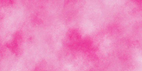 Fantasy pastel Landscape pink sky clouds watercolor background, Sky fantasy pastel pink watercolor hand-painted grunge watercolor background, pink watercolor painted paper texture.