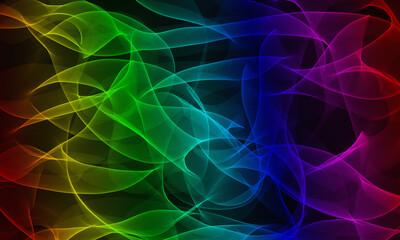 Fototapeta premium Colored gradient curve background