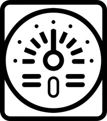 Appliance electric gauge icon line style