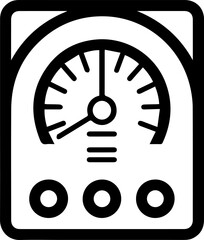 Appliance electric gauge icon line style