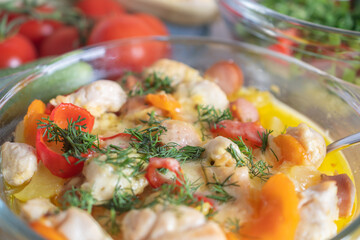 Rustic Homemade Vegetable Stew with Fresh Ingredients	